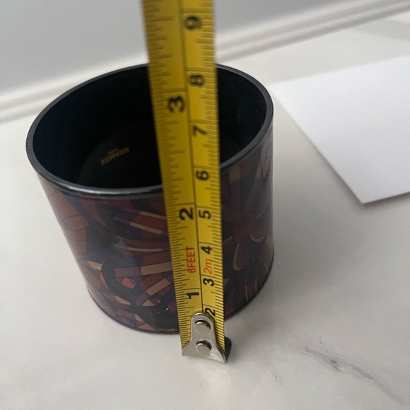 Hermes large cuff bracelet black enamel - Picture 2 of 15